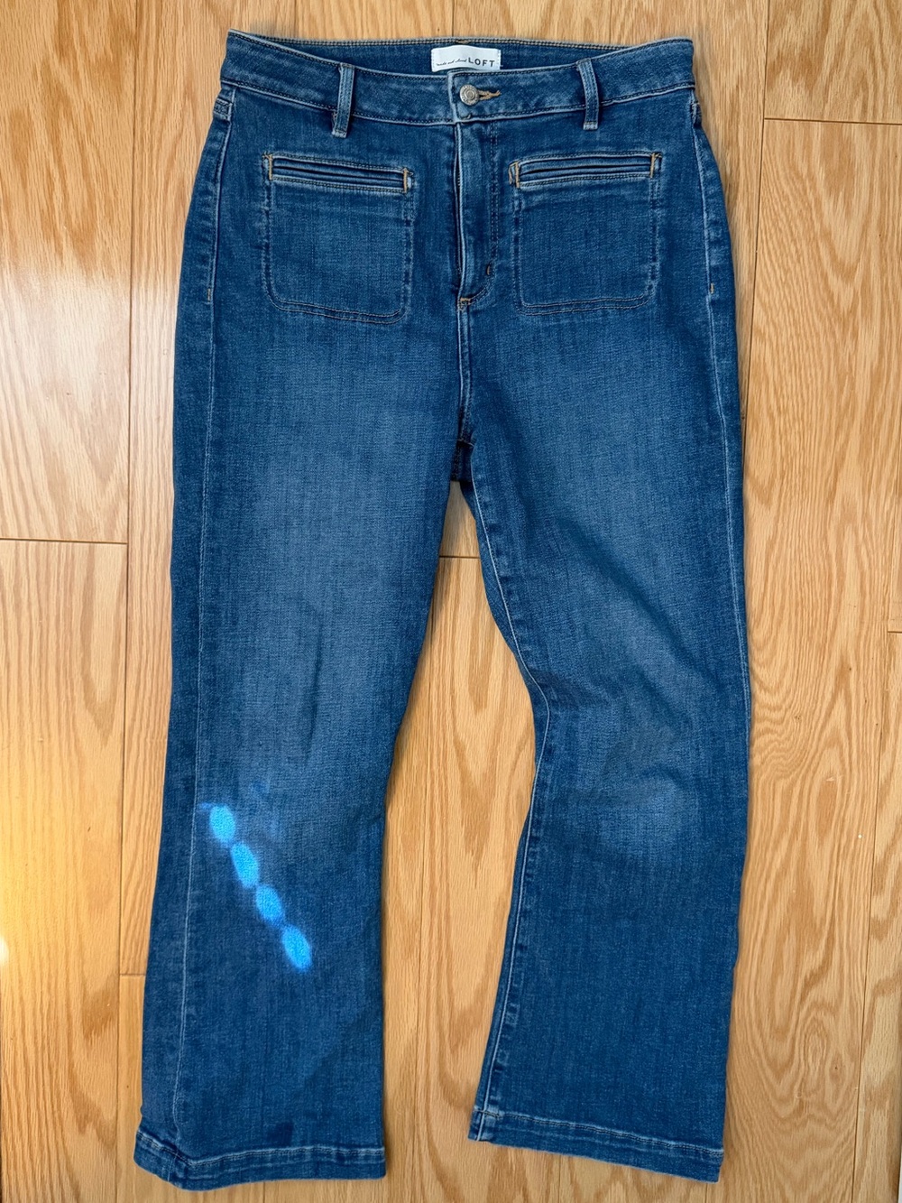Loft Curvy Kick Crop Jeans Sz 29